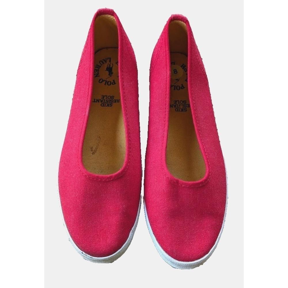 VINTAGE Polo Ralph Lauren Slip On Shoes 8 Korea Yacht Coastal Casual Preppy